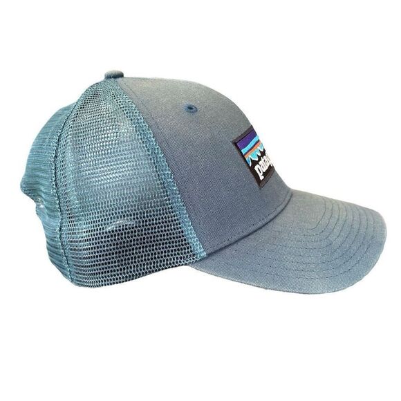 Patagonia Unisex Trucker Hat‎ Blue Adjustable Breathable Mesh Cap - Picture 3 of 6